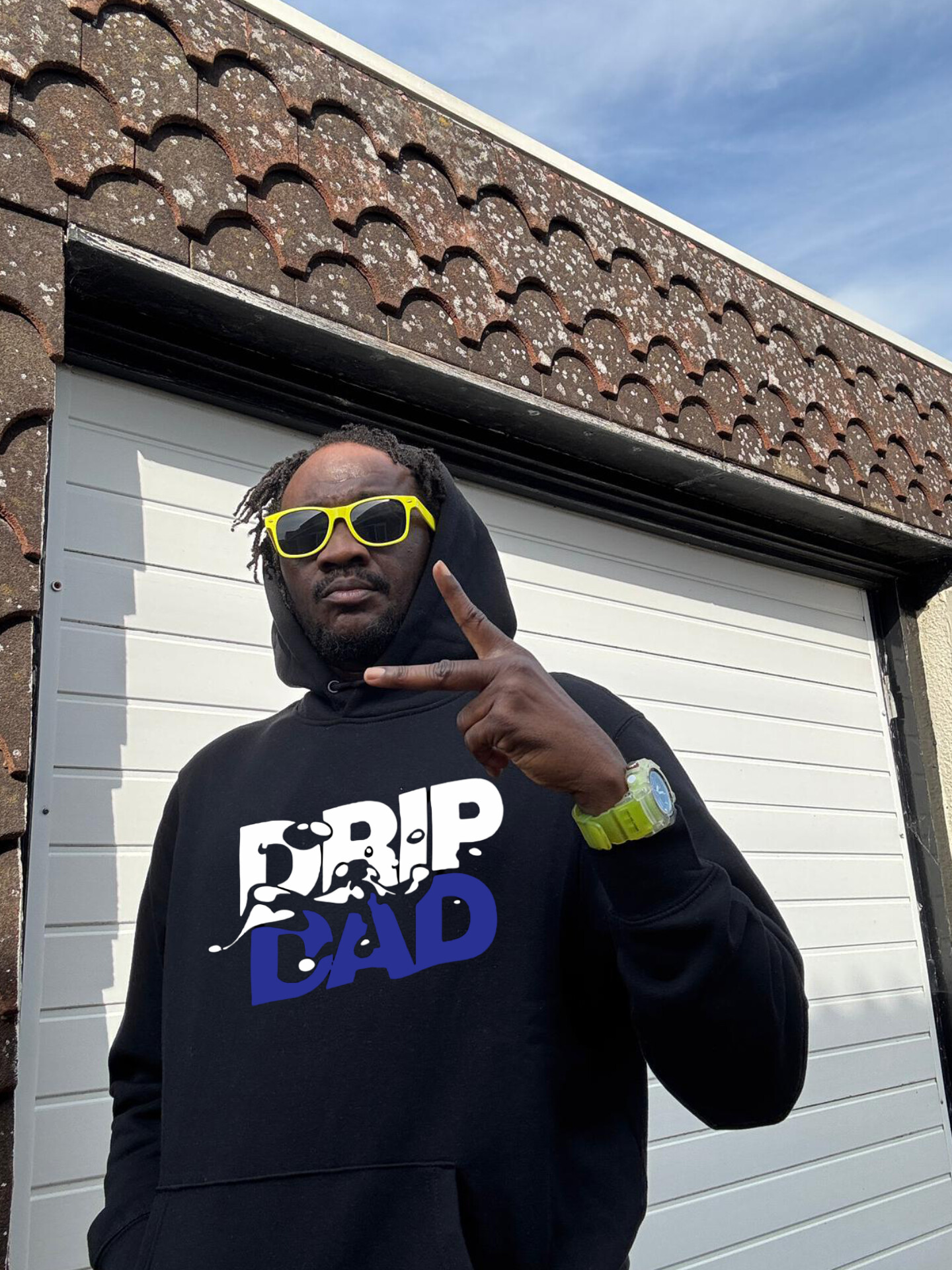 Drip Dad Hoodie Blue